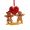 Ginger Couple Ornament Personalized Christmas Tree Ornament