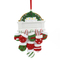 Mitten Family Of 8 Personalized Christmas Tree Ornament