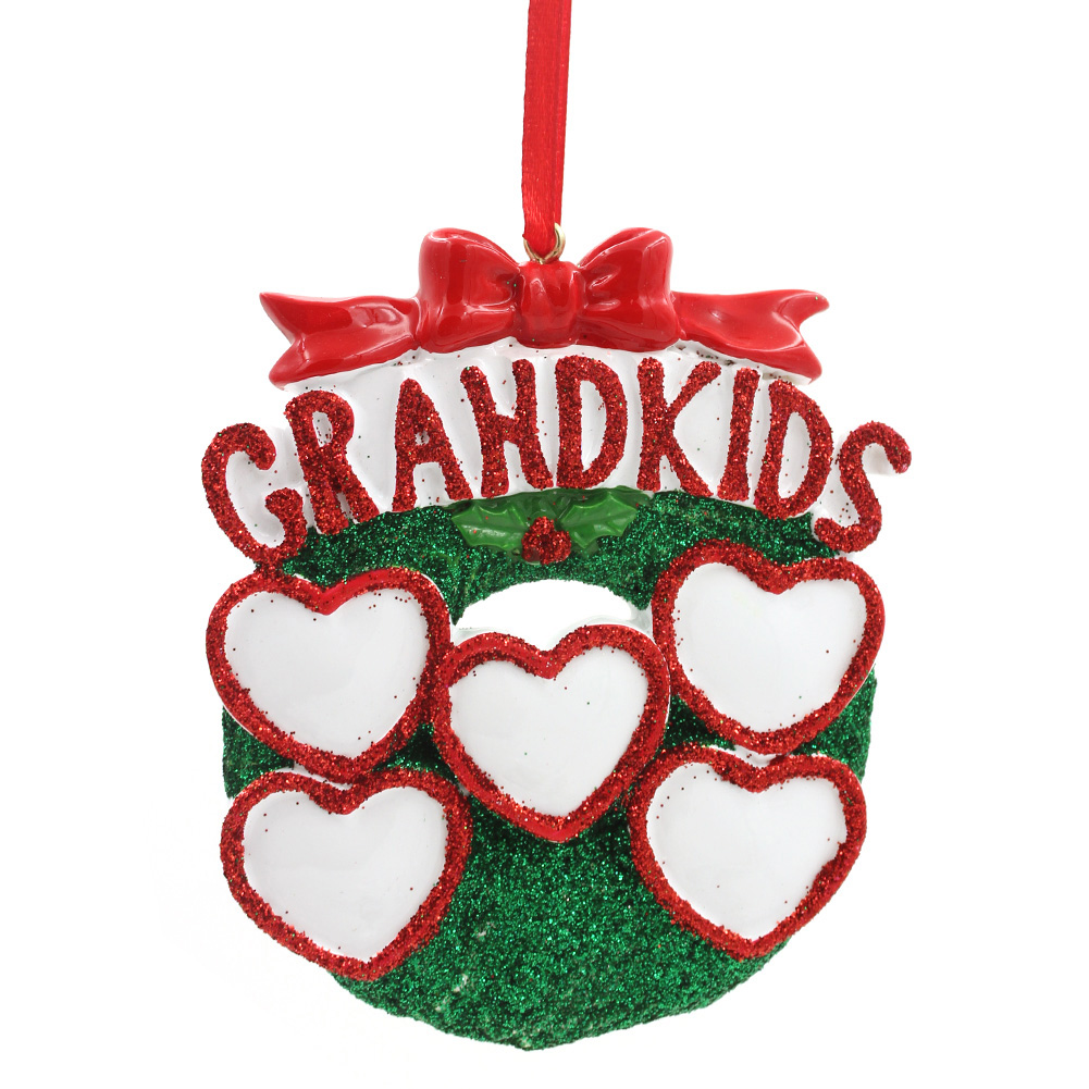 Single Grandkids Family Of 6 Personalized Christmas Tree Ornament