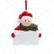 Snowman Hold Board Ornament Personalized Christmas Tree Ornament