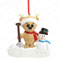 Reindeer With Snowman Ornament Personalized Christmas Tree Ornament