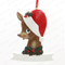 Grandma Reindeer Personalized Christmas Tree Ornament