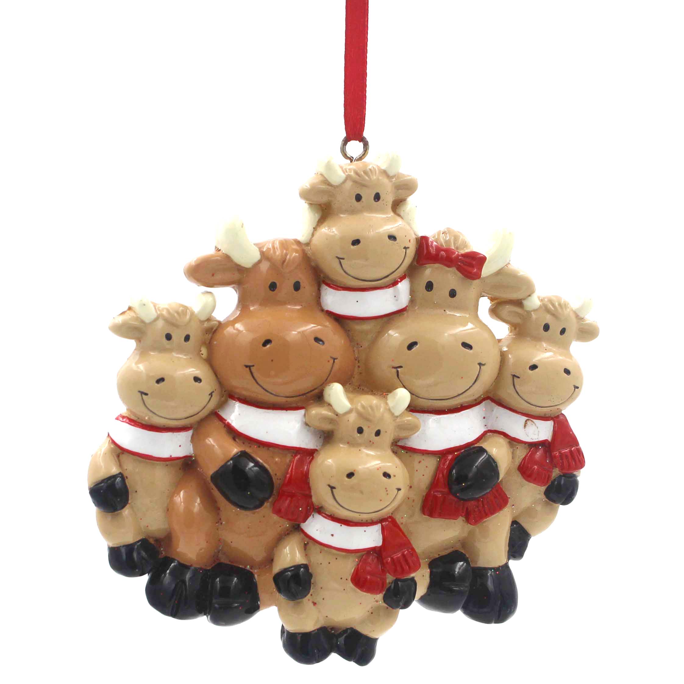 cattle-family-of-6-personalized-christmas-tree-ornament-buy-cattle