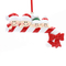 Candy Cane Family Of 6 Personalized Christmas Tree Ornament