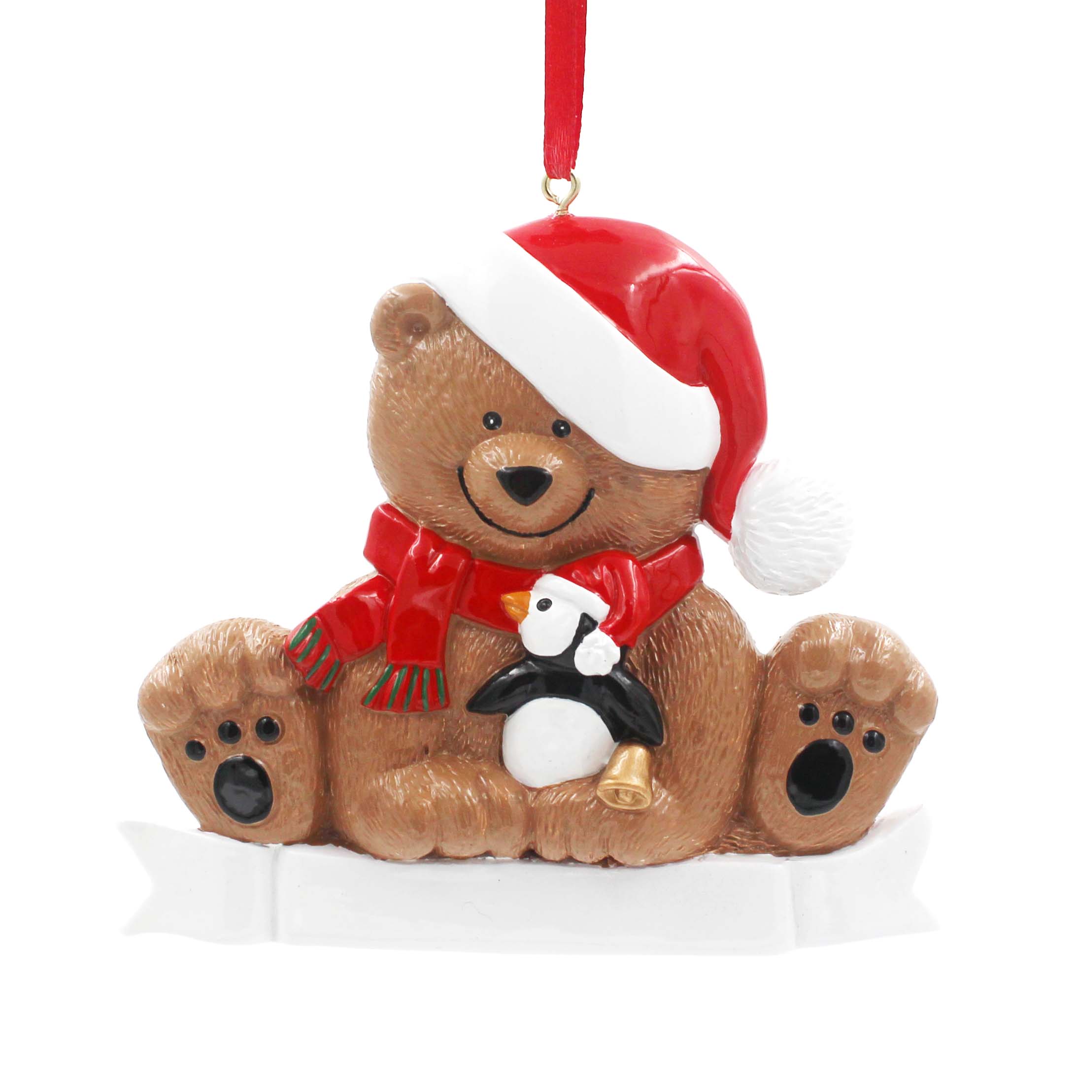 Bear Ornament Personalized Christmas Tree Ornament