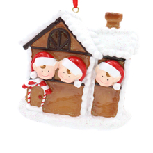 Ginger House Family Of 6 Personalized Christmas Tree Ornament