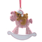Baby Rocking Horse With Bear Personalized Christmas Tree Ornament