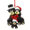 Black Bear Family of 6 Personalized Christmas Tree Ornament