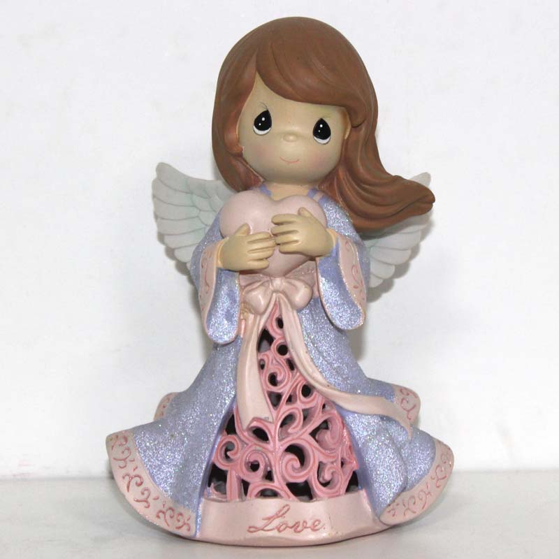 Hotsale Flash Blue Fairy Angel Resin Craft