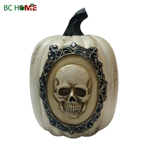 Halloween Pumpkin with skull dedoration
